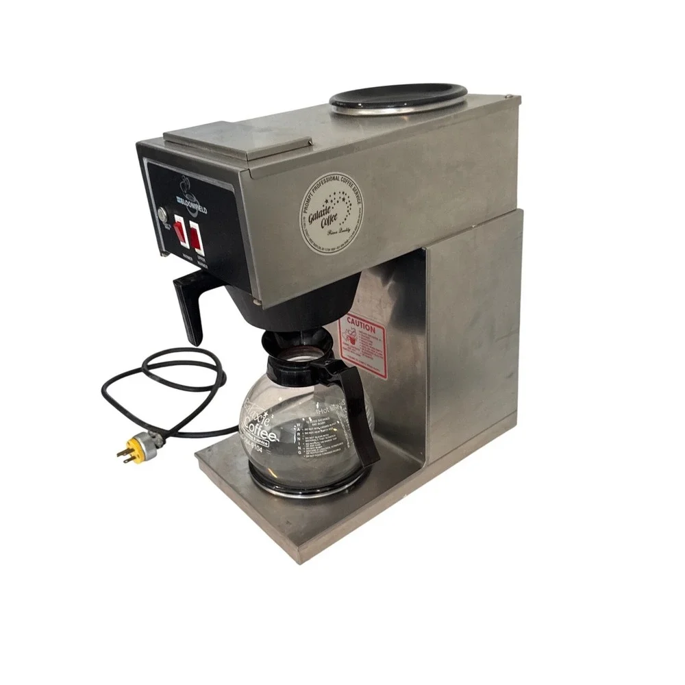 Bloomfield 8543 Commercial Coffee Maker Stainless Steel 2 Warm Pour Over Tested